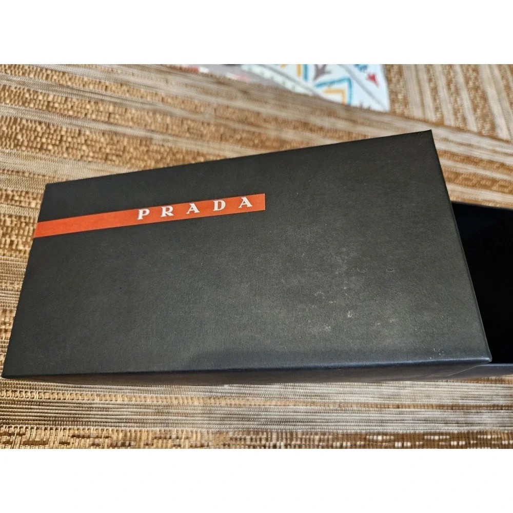Authentic Prada Black with Red Stripe Sunglasses Box (Empty)